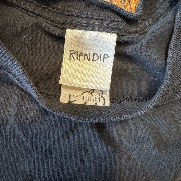 Ripndip Black Tee with Masked Cat Logo - Picture 4 of 4